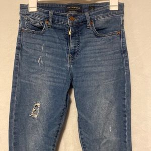 Lucky Brand Distressed Skinny Ankle Jeans